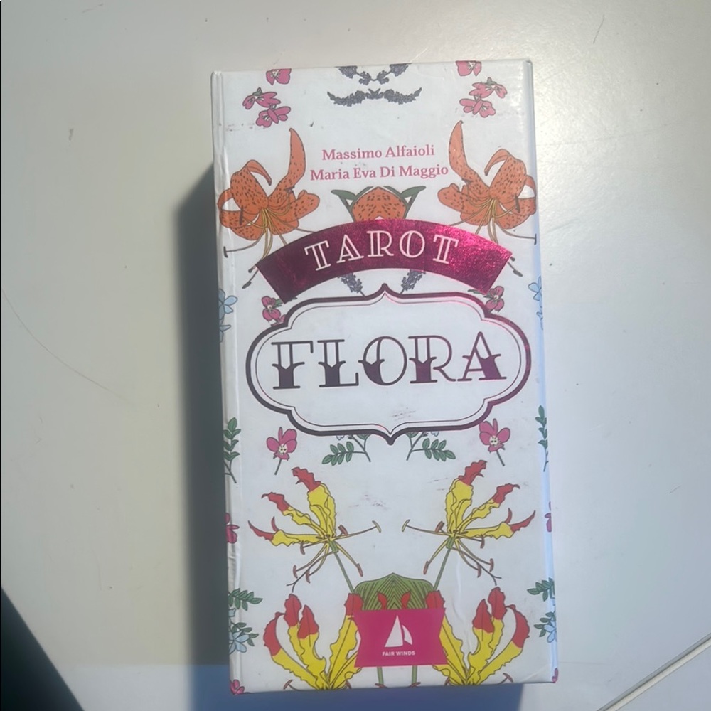 Flora Tarot Deck by Unknown Brand - White and Pink